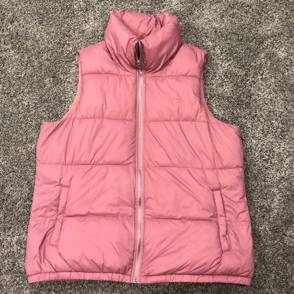 Old Navy Jackets & Blazers - Old Navy Women’s Dusty Pink Puffer Vest Size Large